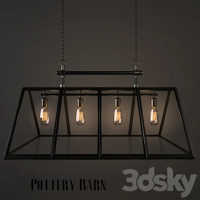 POTTERY BARN _ GREENHOUSE CHANDELIER 3D Model