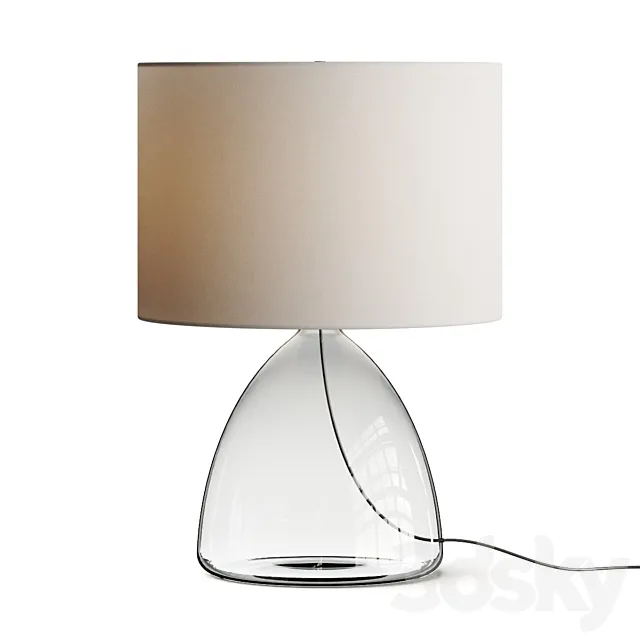 Pottery Barn Ansel Glass Table Lamp 3DModel