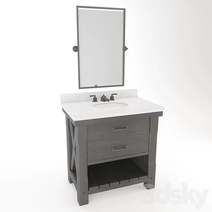 Pottery Barn - Benchwright 3D Model