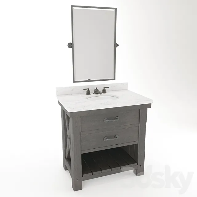 Pottery Barn - Benchwright 3DModel