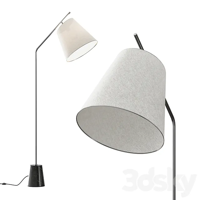 Pottery Barn Carmine Floor Lamp 3DModel