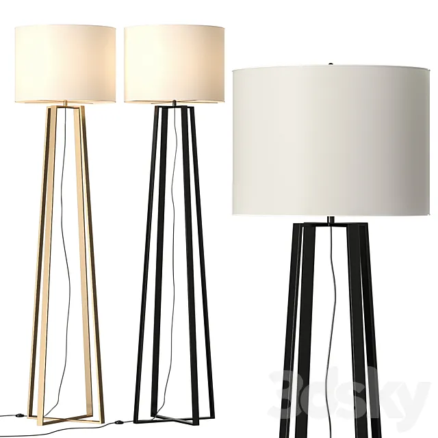 Pottery Barn Carter Floor Lamp 3D Model