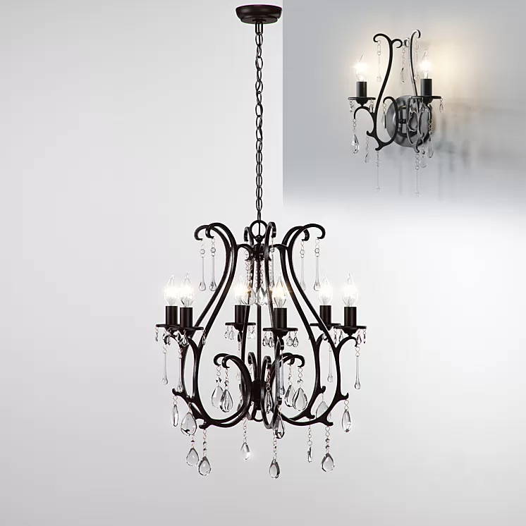 Pottery Barn Celeste Chandelier 3D Model