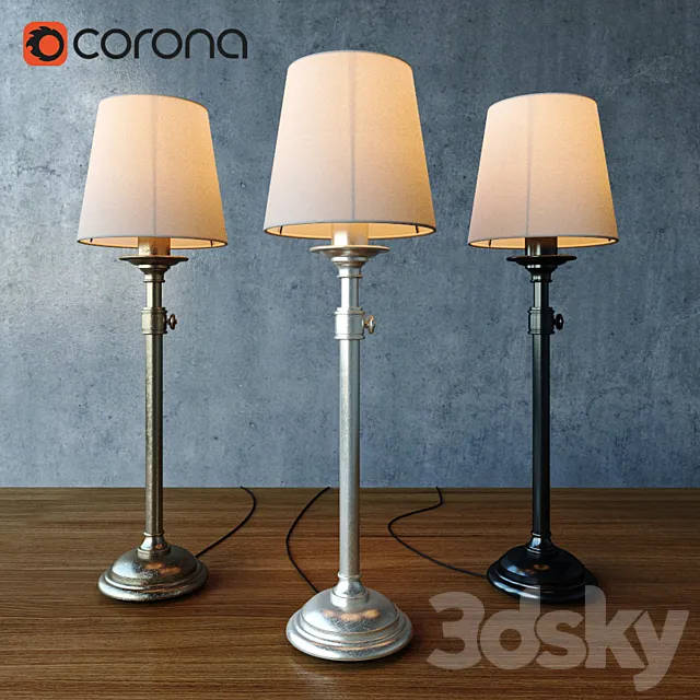 Pottery Barn Chelsea Accent Lamp 3D Model