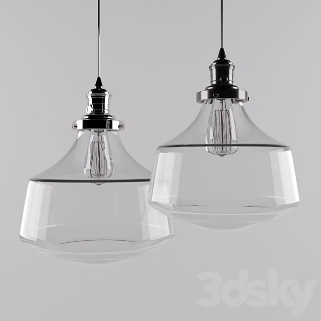 Pottery Barn Classic Schoolhouse Pendant 3D Model