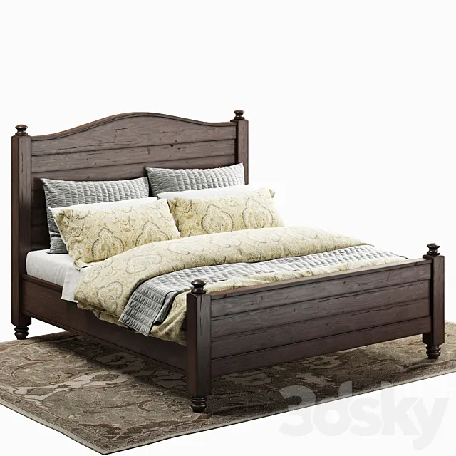 Pottery Barn Cortona Bed 3D Model