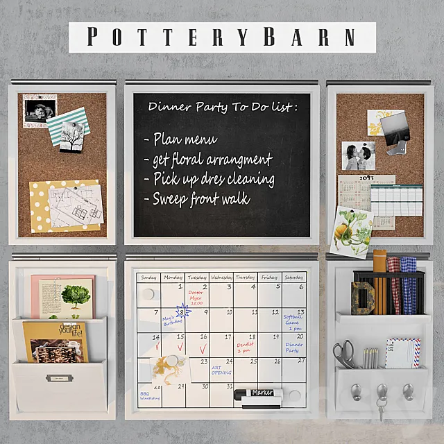 Pottery Barn - Daily System Kitchen Set 3D Model
