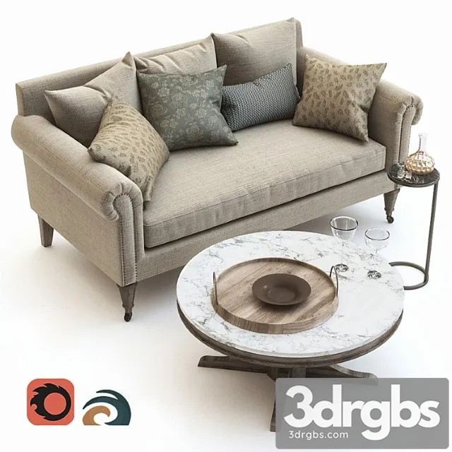 Pottery barn fionah 2 3D Model Free