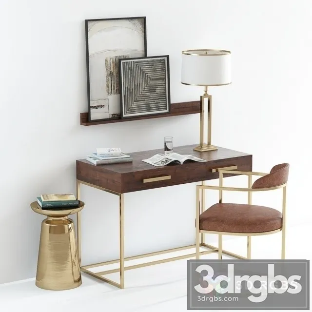 Pottery Barn Fitz Chair 3D Model Free