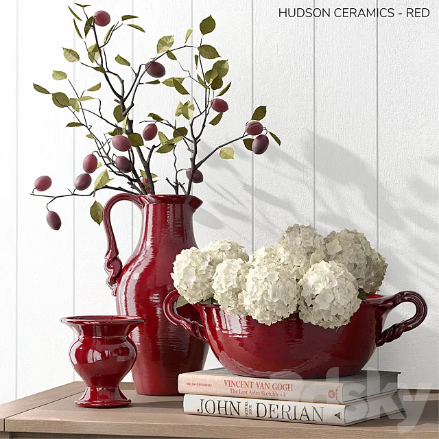Pottery Barn HUDSON CERAMICS - RED 3DModel