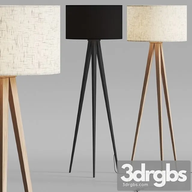 Pottery barn ibra floor lamps 3D Model Free