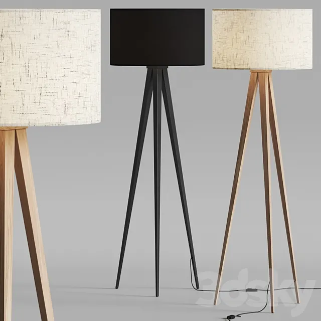 Pottery Barn Ibra Floor Lamps 3D Model
