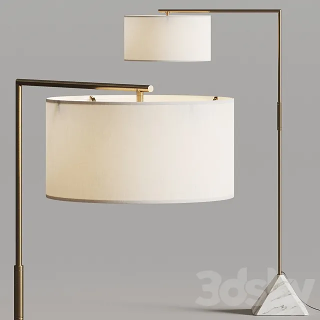 Pottery Barn Joelle Marble Floor Lamp 3DModel