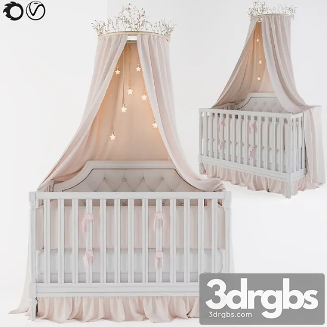 Pottery Barn Kids Bed 3D Model Download