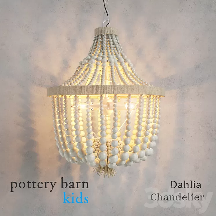 Pottery Barn Kids Dahlia Chandelier 3D Model