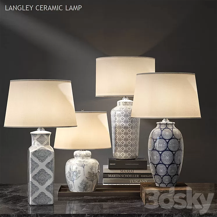 Pottery barn LANGLEY CERAMIC LAMP