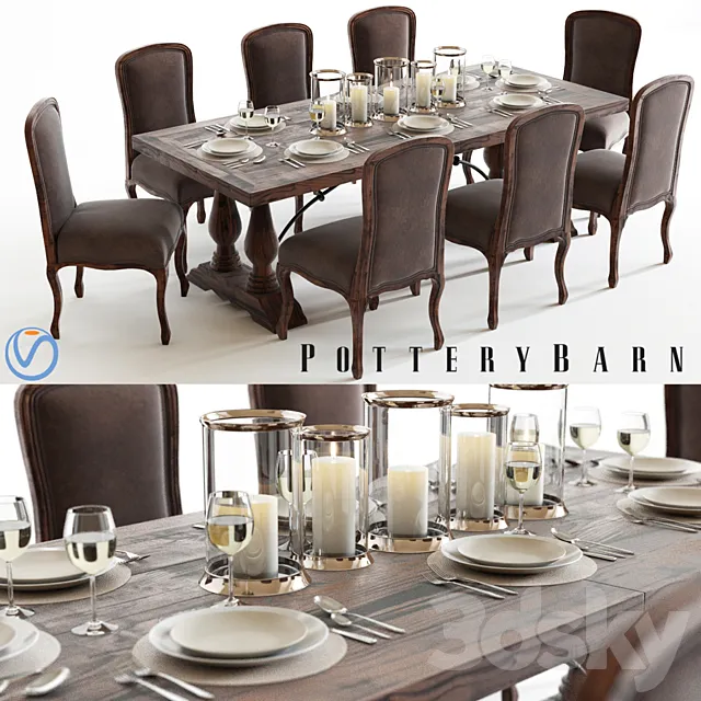 Pottery Barn Lorraine & Callahan 3DModel