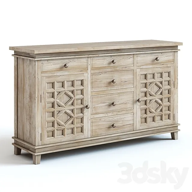 Pottery barn luella dresser 3DModel