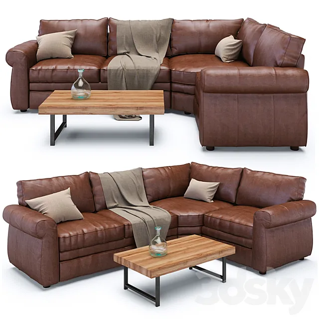 Pottery Barn Pearce + Griffin table 3D Model