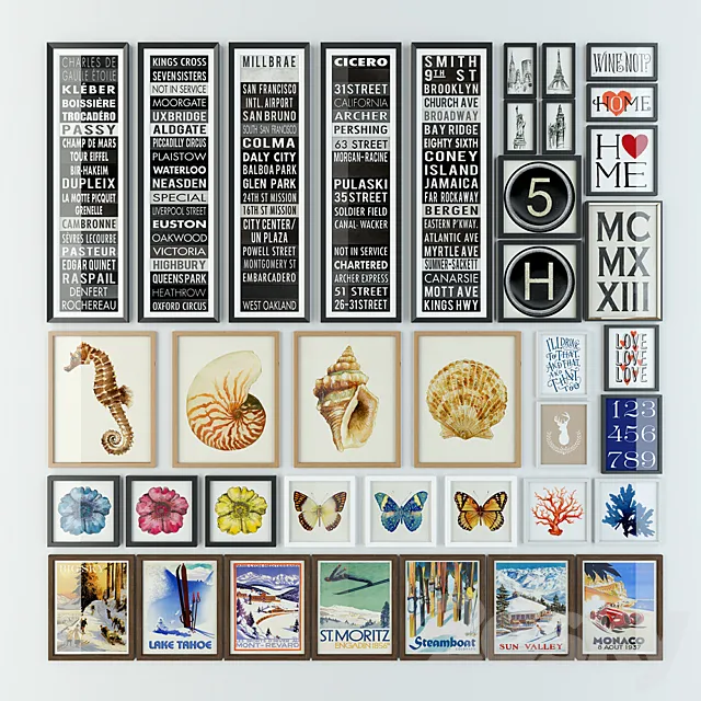 Pottery Barn Prints 3D Model