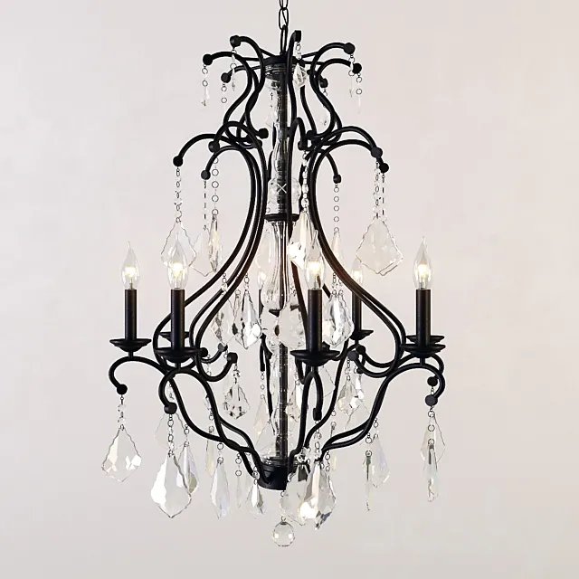 Pottery Barn | Ruby Crystal Chandelier Free Download