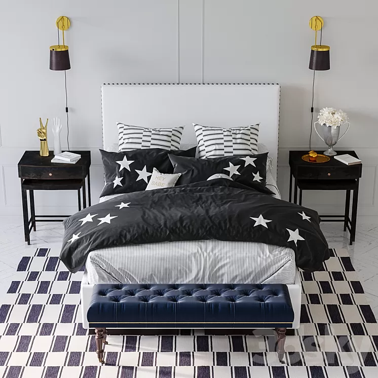 Pottery Barn. The Emily & Meritt bedroom collection 3D Model