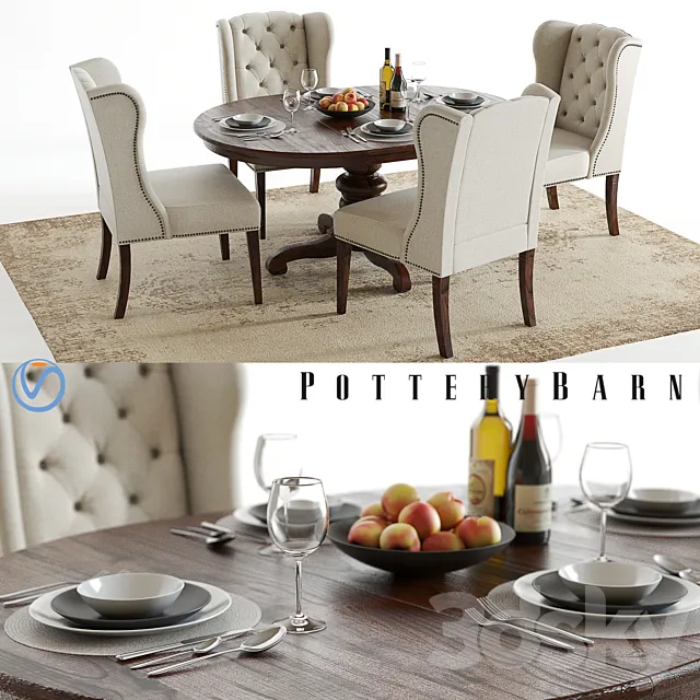 Pottery Barn Tivoli and Thayer 3D Model