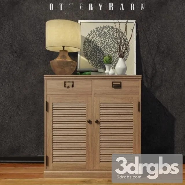 Pottery Barn Tumba 3D Model Free