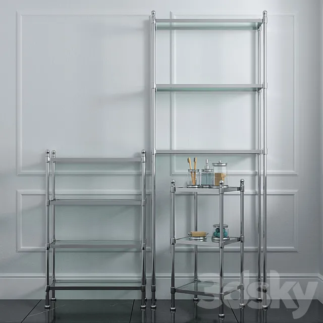 Pottery Barn_Metal Etagere 3D Model