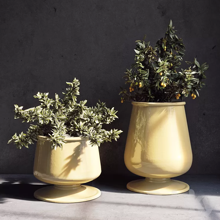 Pottery Barn_Reactive Glaze Planter 3D Model