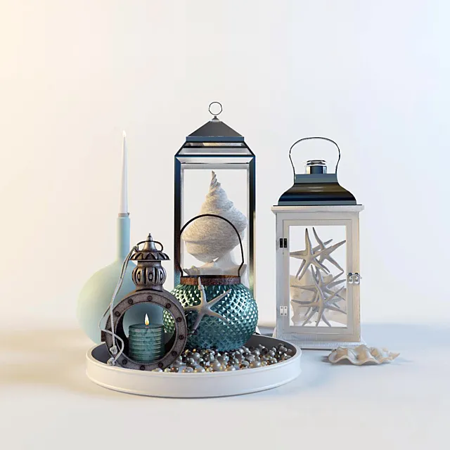PotteryBarn. Bristol Lantern 3DModel
