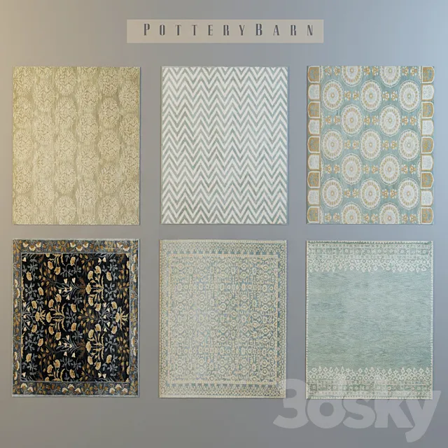 Potterybarn rugs 3D Model