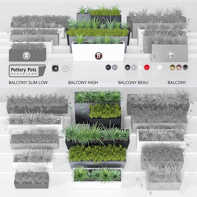 Potterypots_seven_b 3D Model