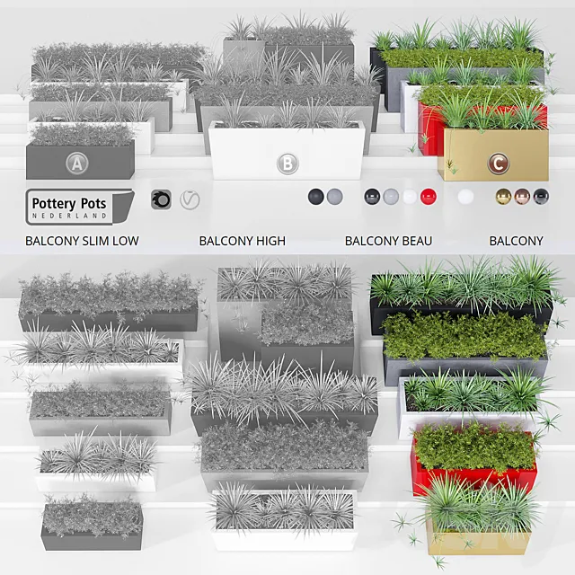 Potterypots_seven_c 3D Model