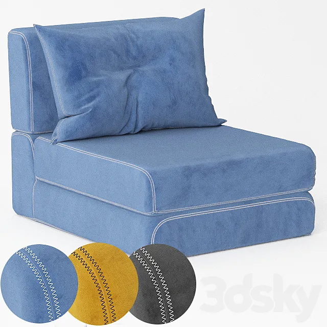 Pouf bed Arty I La Forma (ex Julia Grup) 3D Model