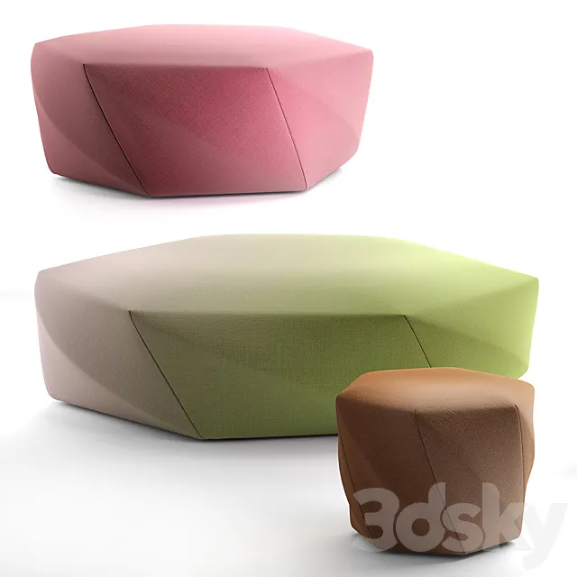 Pouf BROOK Moroso 3DModel
