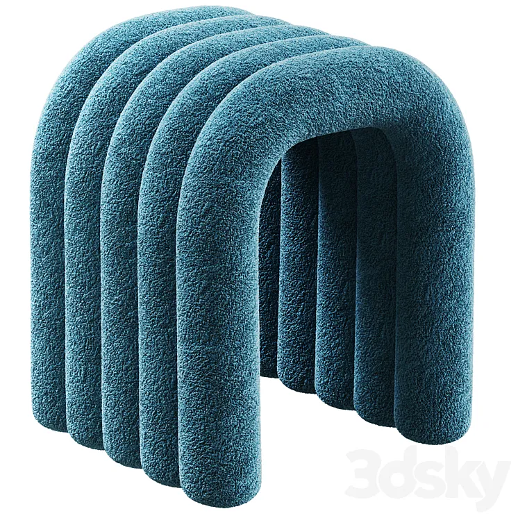 Pouf Bundles by Corner design 3D Model Free