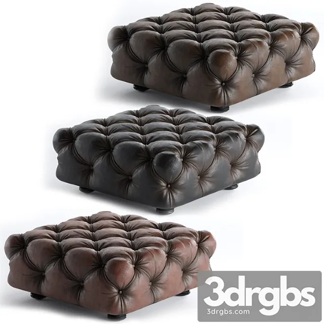 Pouf Capitone 2 3D Model Free