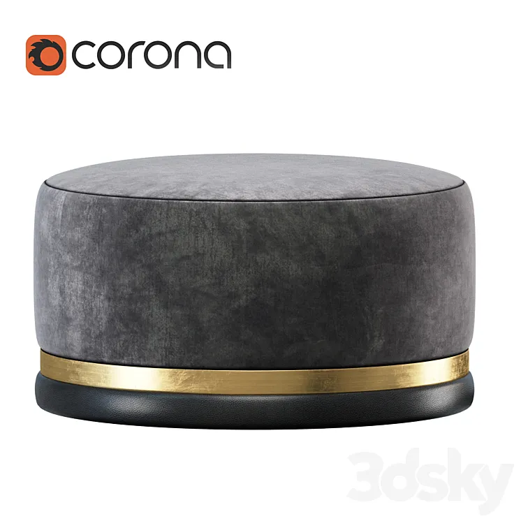 Pouf Cazarina 3D Model Free