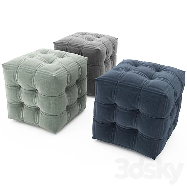 Pouf collection 01 3D Model