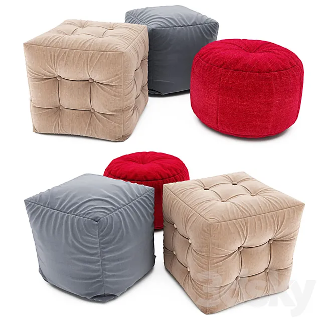 Pouf collection 09 3DModel
