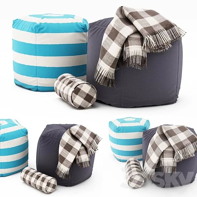 Pouf collection 10 3DModel