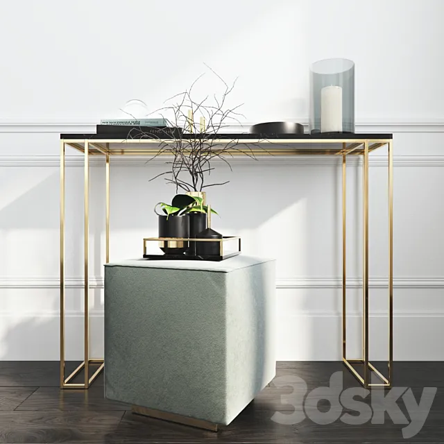 Pouf Console Decor 3DModel