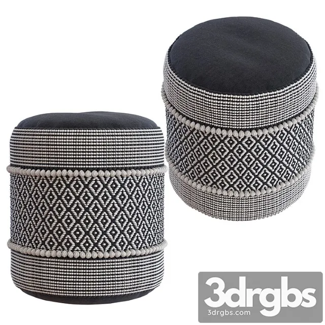 Pouf curico 2 3D Model Free