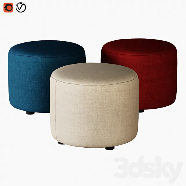Pouf Ditre Chloe 3DModel