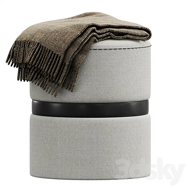 Pouf Edson by Laskasas 3DModel