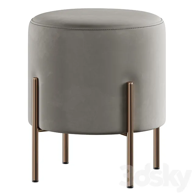 Pouf Gato Round by Cosmo 3DModel