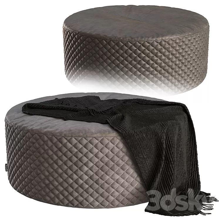 Pouf giulio marelli river 3D Model