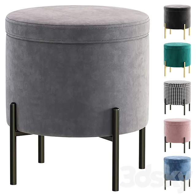 Pouf Grace by inmyroom.ru_Пуф Грейс 3D Model