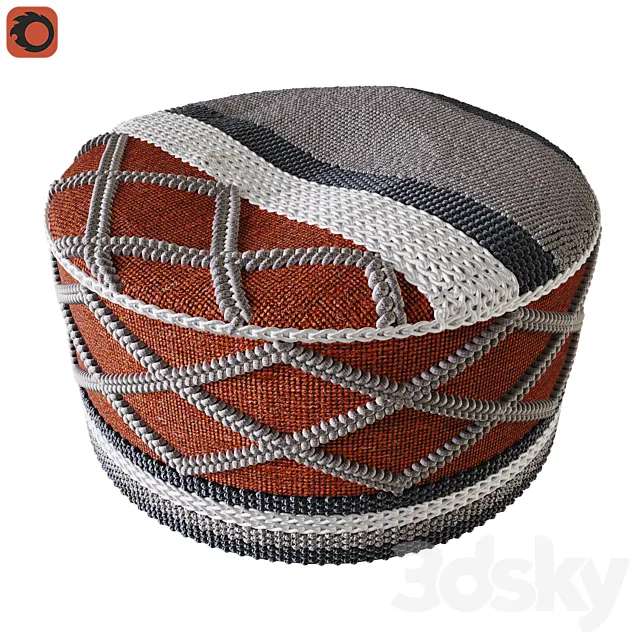 Pouf Gwenda La forma 3DModel